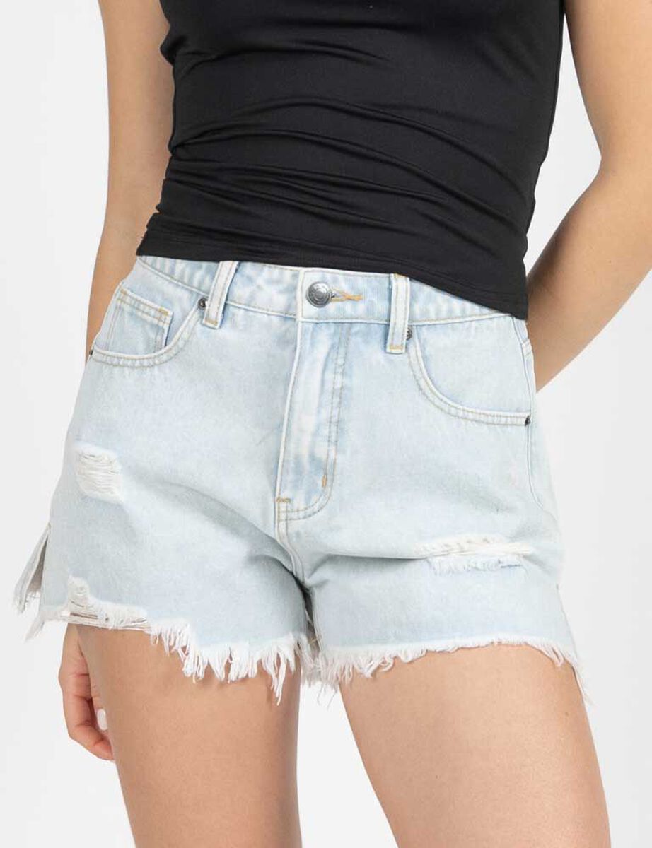 Short Mini Mom Roturas Mujer Icono