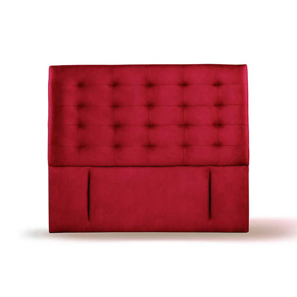 Respaldo Latam Home King Napoles Cuero Rojo