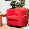 Poltrona Cabsur Caburga PU Rojo