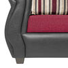 Juego de Living Innovamuebles Azucena Sofá 3 Cuerpos + Dos Sillones 1 Cuerpo Burdeo 