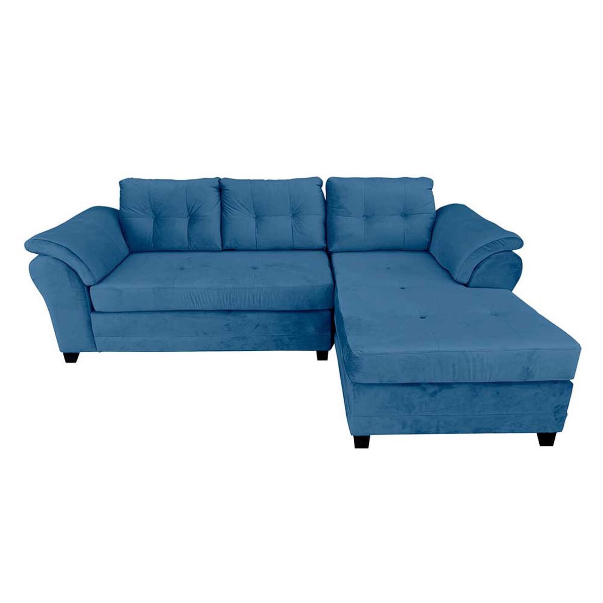 Sof&aacute; Seccional Living Factory Samy 4 Cuerpos Azul