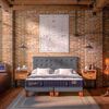 Cama Europea CIC 1,5 Plazas Premium + Respaldo + Velador