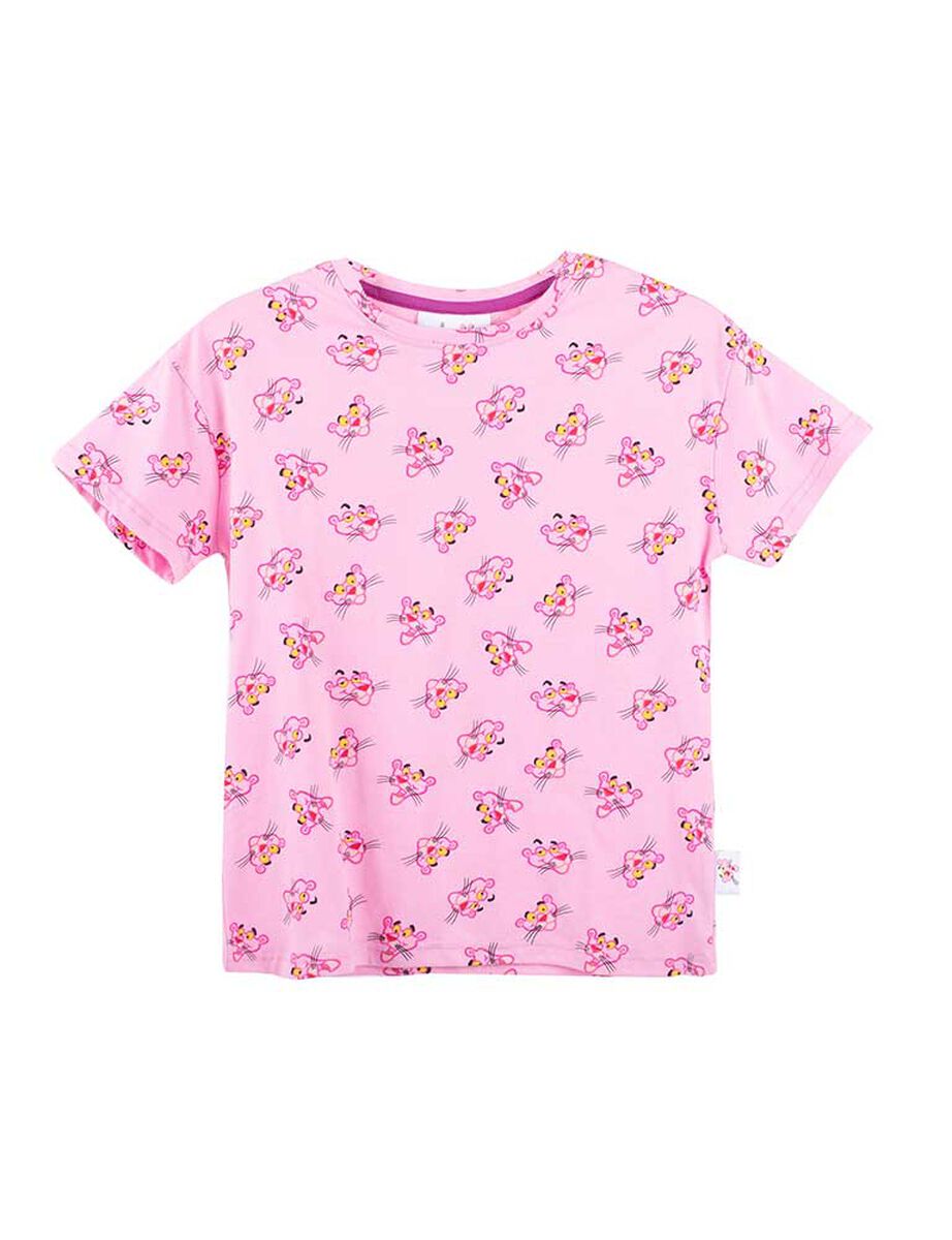Polera de Algodón Niña Pantera Rosa