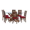 Juego de Comedor Latam Home Merida 6 Sillas Rojo