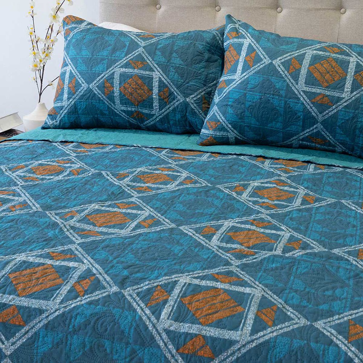 Quilt Doral King Hotpress Origins D8 Estampado