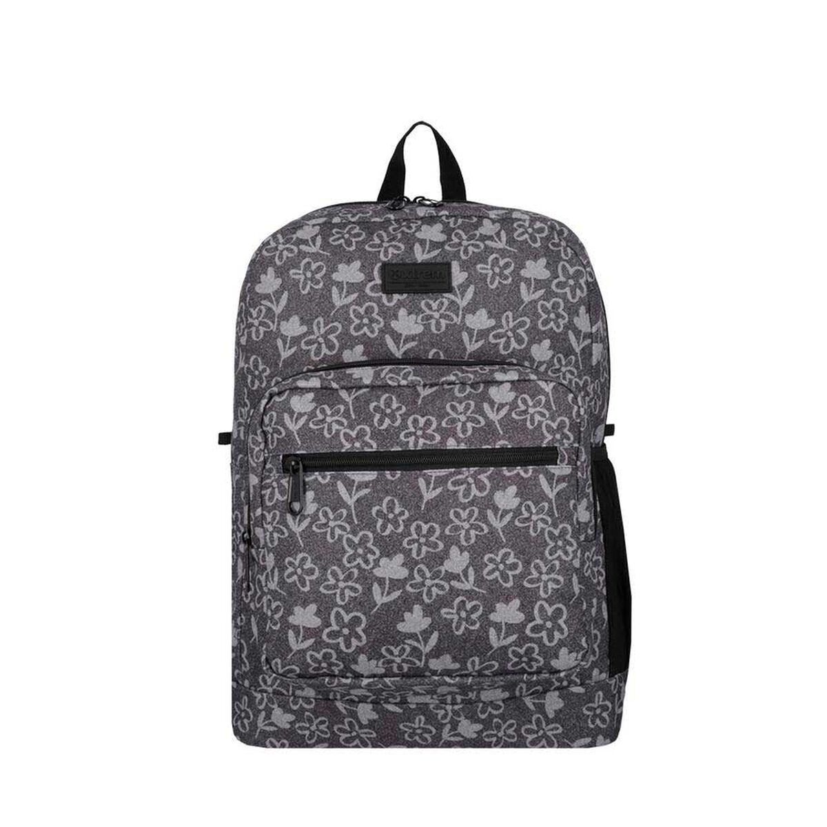 Mochila Notebook Xtrem Everdale 5XT Flores Negro 16"