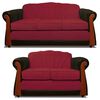 Juego de Living Elegant Detail Marsella Sof&aacute; 3 Cuerpos + Sof&aacute; 2 Cuerpos Rojo