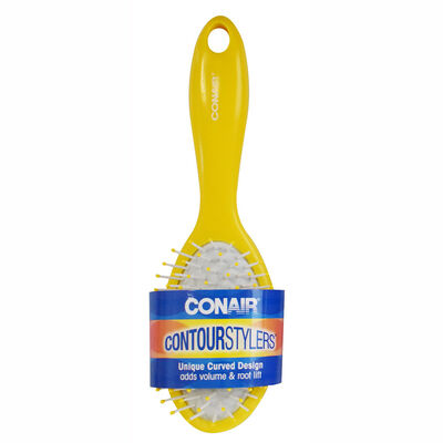 Cepillo Ovalado Acolchado Contour Stylers Amarillo