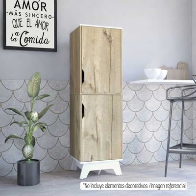 Mueble Alacena TuHome Bi Color Duna Blanco 2 Puertas