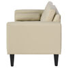Sofá PU Bodevir Retro 3 Cuerpos Beige