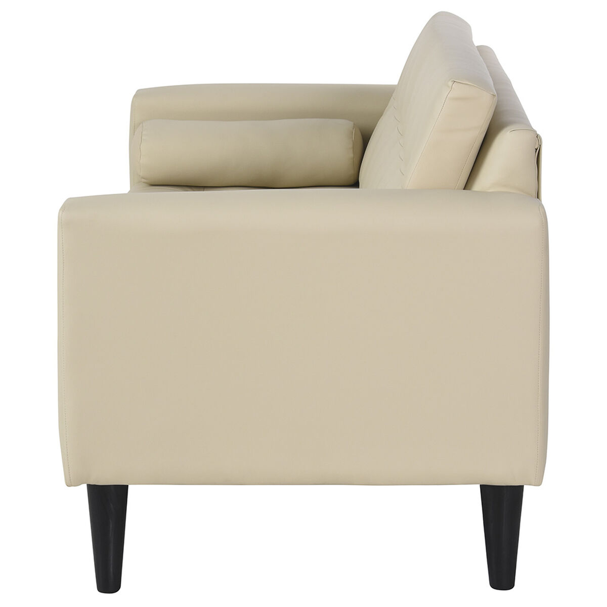 Sofá PU Bodevir Retro 3 Cuerpos Beige