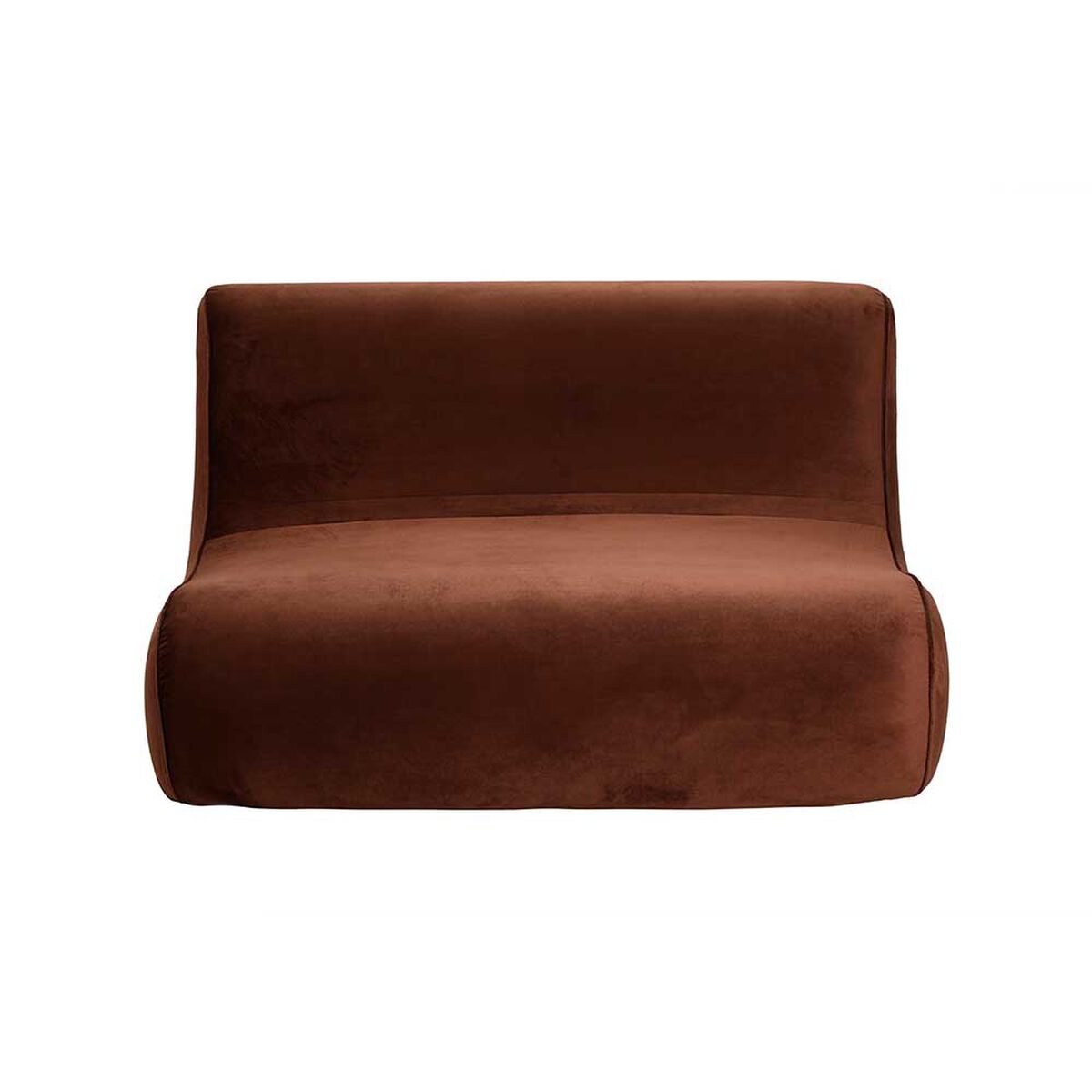 Sof&aacute; Bodevir Komodo Felpa 2 Cuerpos Chocolate&nbsp;