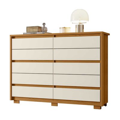 Imagen 1 del producto Cómoda Vekkahome Dueto 10 Cajones Café Beige