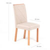 Juego de Comedor Daniels Estela 4 Sillas Blanco