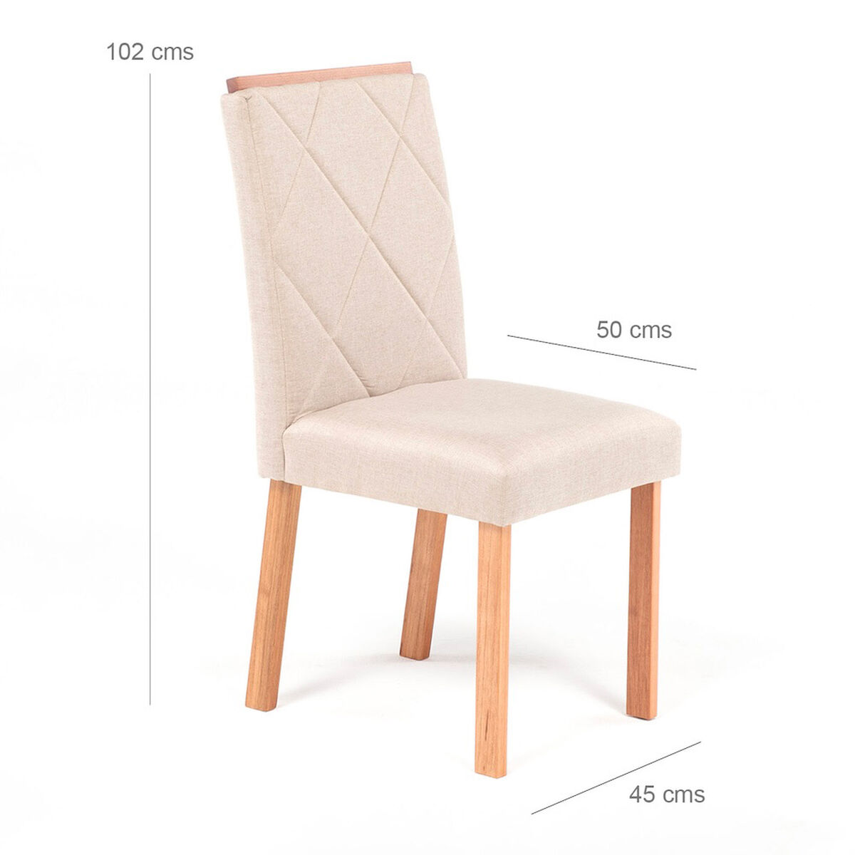 Juego de Comedor Daniels Estela 4 Sillas Blanco