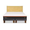 Cama Europea CIC Base Dividida 2 Plazas Beecomfort + Respaldo Miro Mostaza