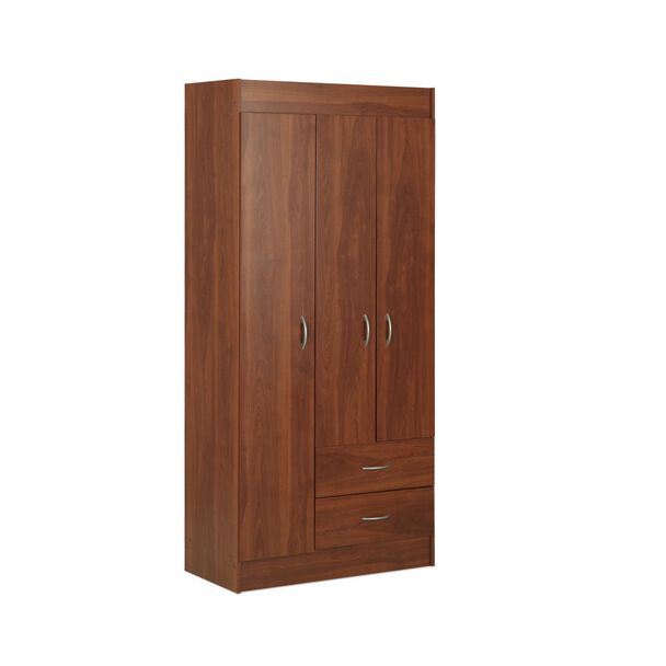 Closet Stanford 3 Puertas 2 Cajones Cerezo