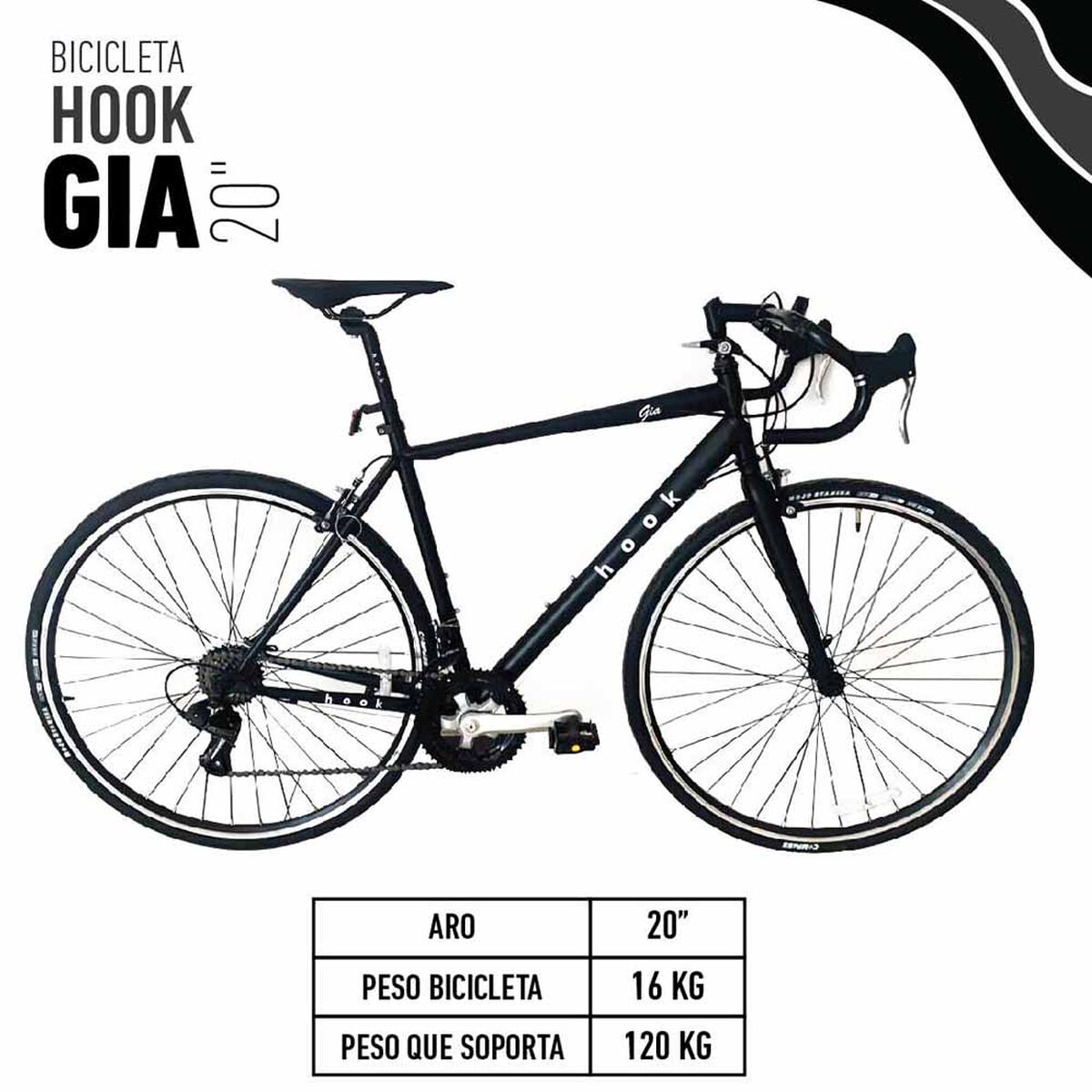 Bicicleta de Paseo Hook Gia Aro 20