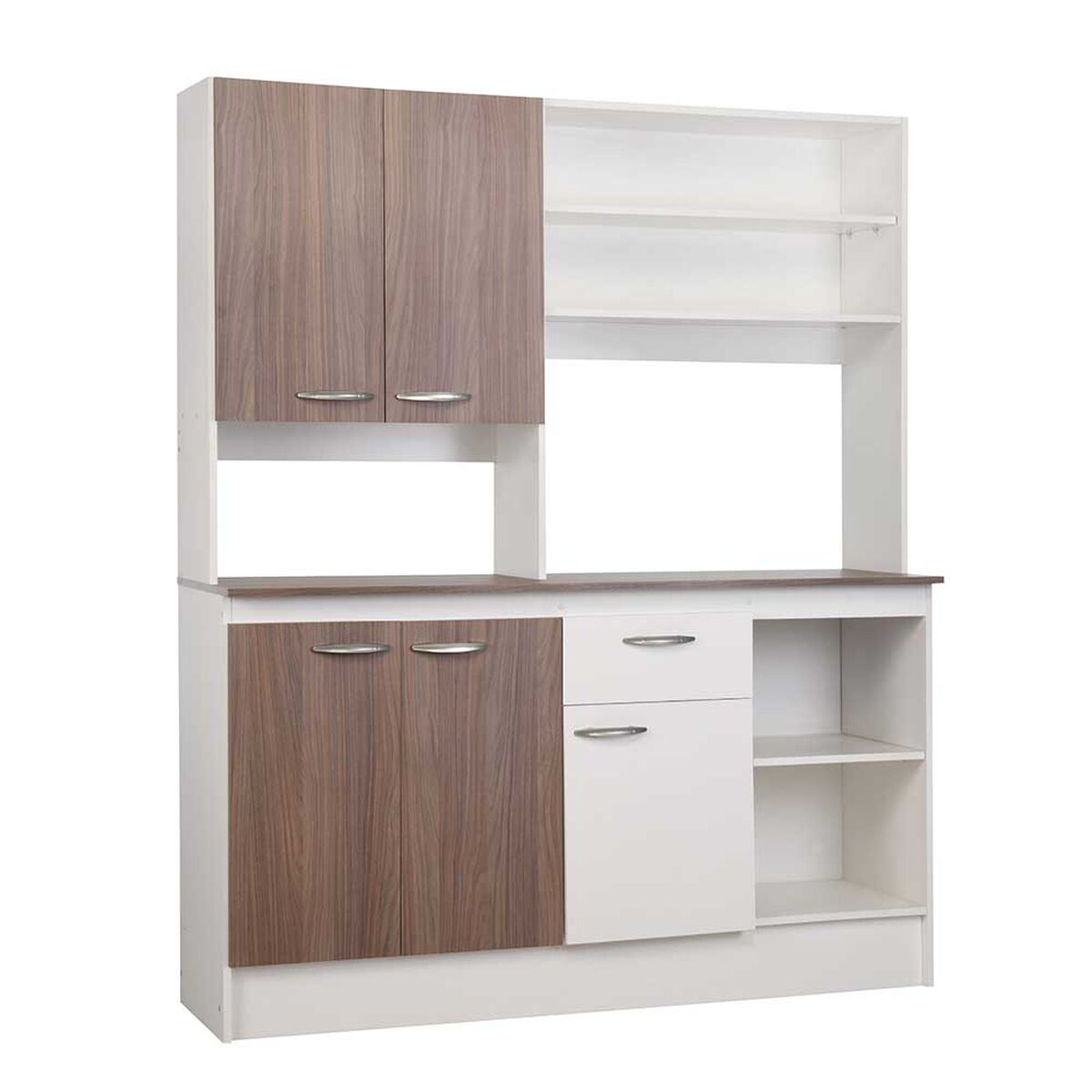 Mueble de Cocina CIC Paula Nogal Africano Blanco 1 Cajón