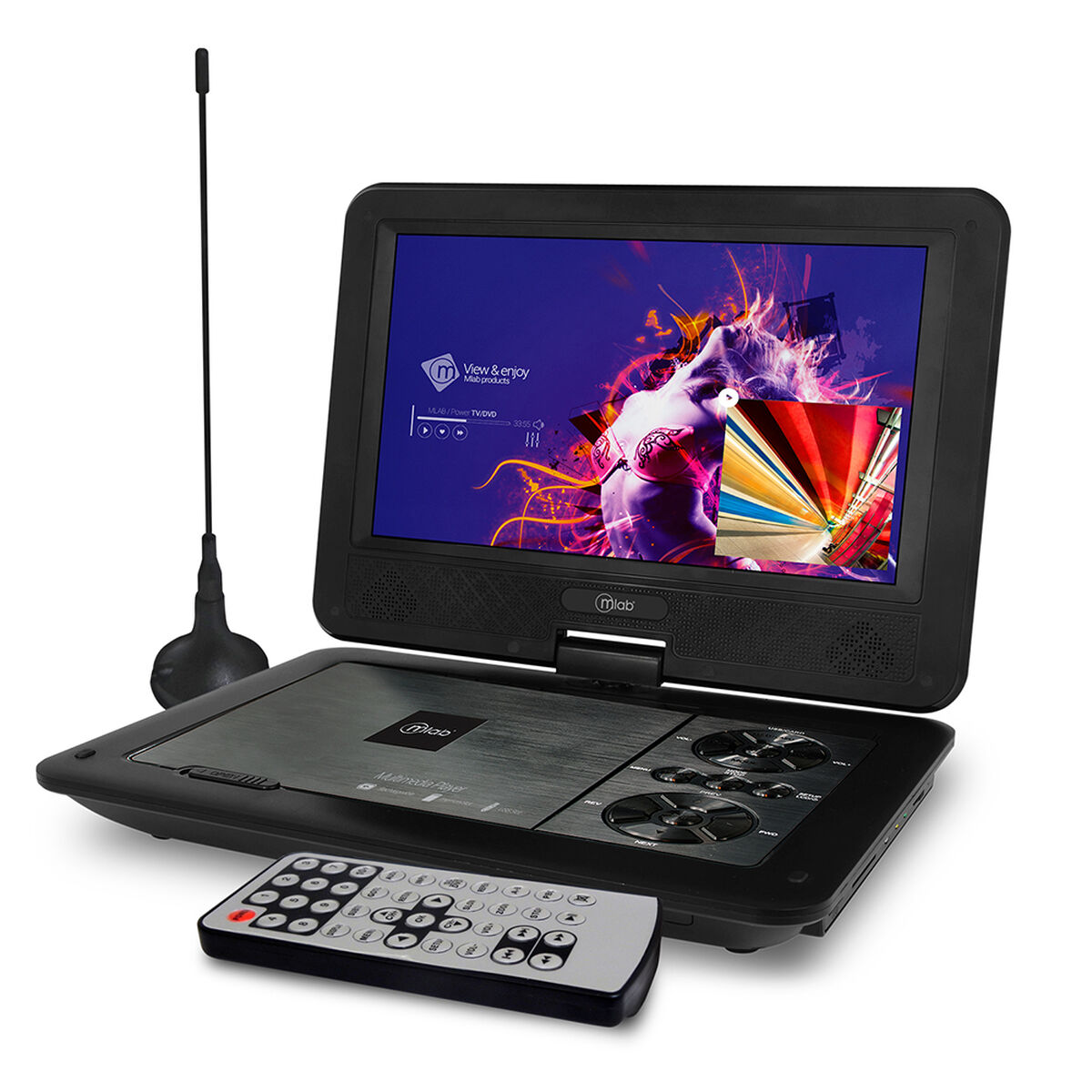 DVD Portátil Mlab Player 4067 9" Negro 