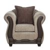 Juego de Living Black Factory Barcelona Sofá 3 Cuerpos + Dos Sillones 1 Cuerpo Beige