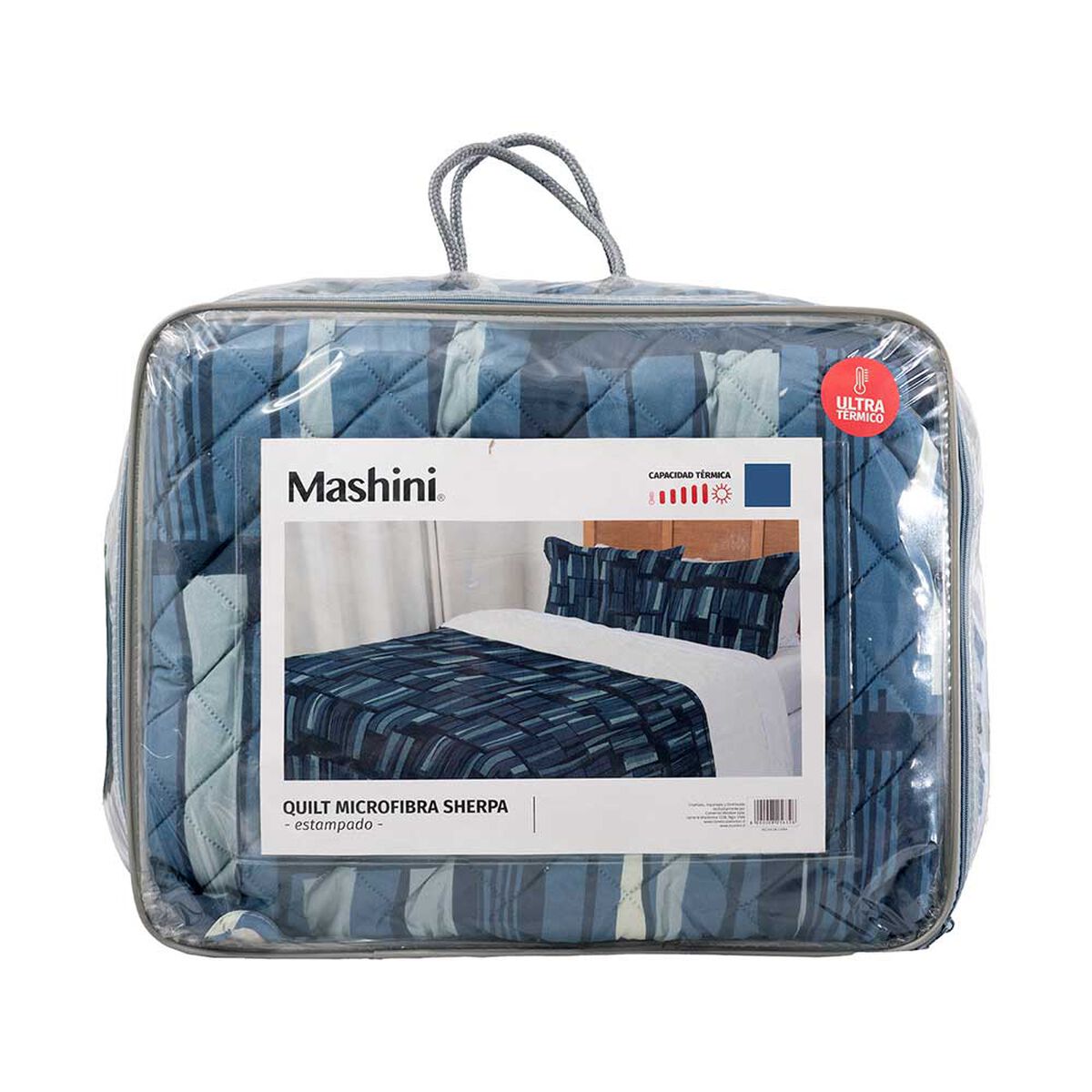 Quilt Mashini 1,5 Plazas Edificio Multicolor