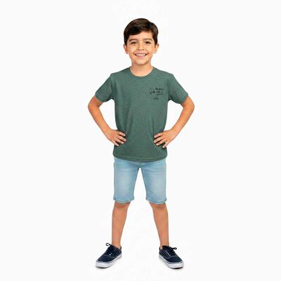 Polera Manga Corta de Algod&oacute;n Ni&ntilde;o Chess