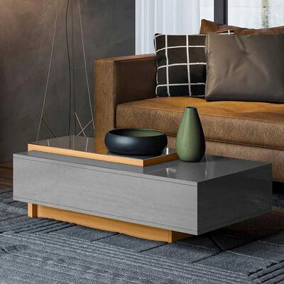 Mesa de Centro Onessta Milao Gris