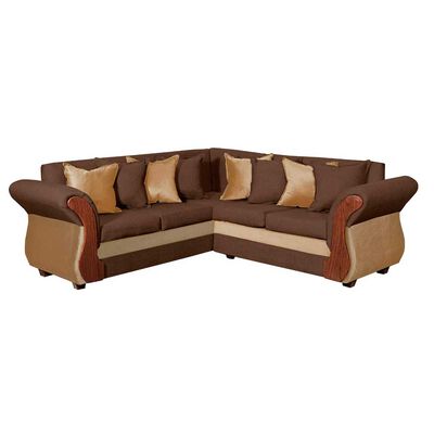 Sofá Seccional Diseño A&M Home Lucia Derecho 5 Cuerpos Chocolate