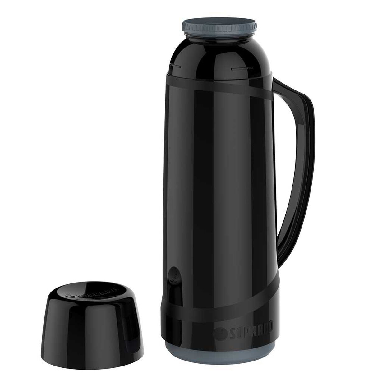 Termo Soprano Cristal Negro 1 lts
