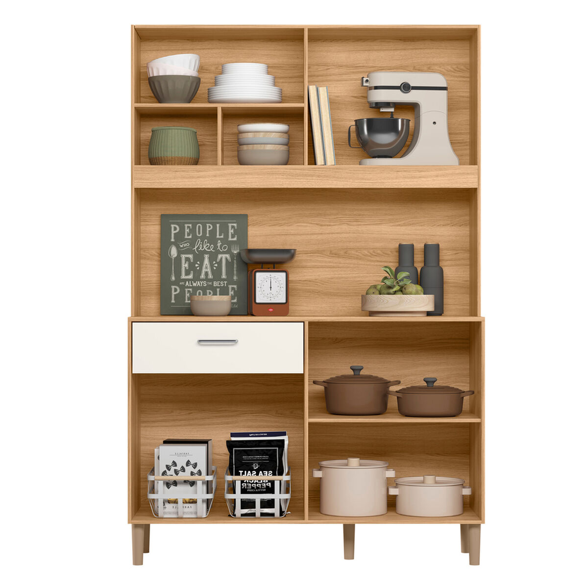 Kit De Cocina Vekkahome Erva Blanco