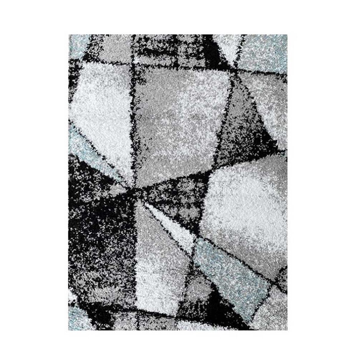 Alfombra Shaggy Idetex Geometric Light Blue 150 x 200 cm