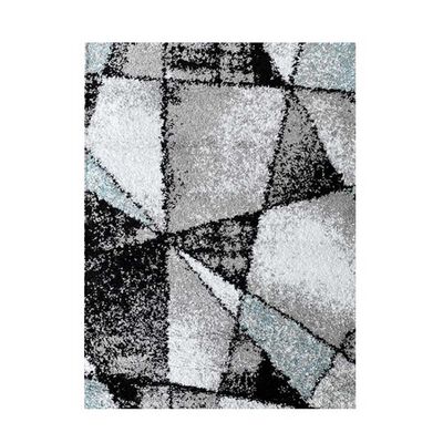 Alfombra Shaggy Idetex Geometric Light Blue 150 x 200 cm