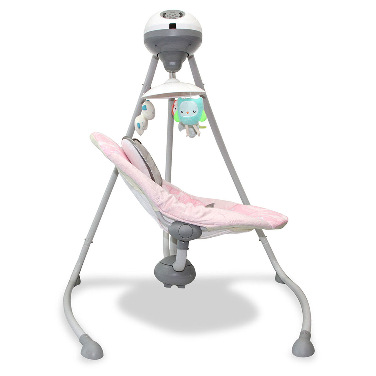 Silla Nido Columpio Mecedor Electrónico Rosado