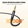 Cable Audio Auxiliar Curvo Plug 3.5Mm M/M Trenzado 1M Azul Oscuro Ugreen Av112
