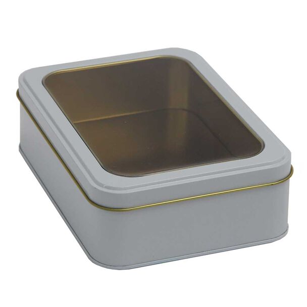 Lata Decorativa Metal Vgo 18 x 13 cm Celeste