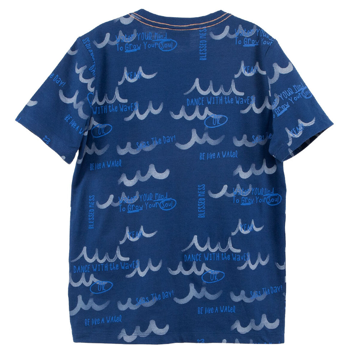 Polera Manga Corta de Algodón Niño Chess