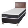Box Spring CIC 1,5 Plazas New Ortopedic + Respaldo Baker