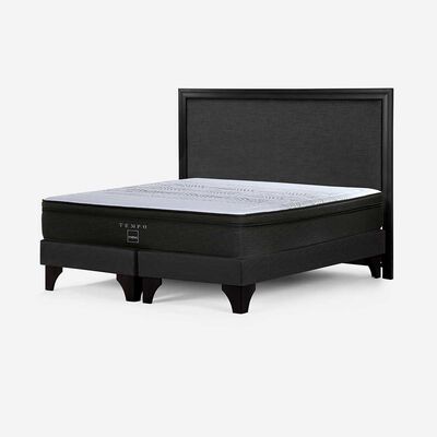 Imagen 2 del producto Cama Europea Rosen Base Dividida Súper King Tempo + Respaldo Nolita Grafito