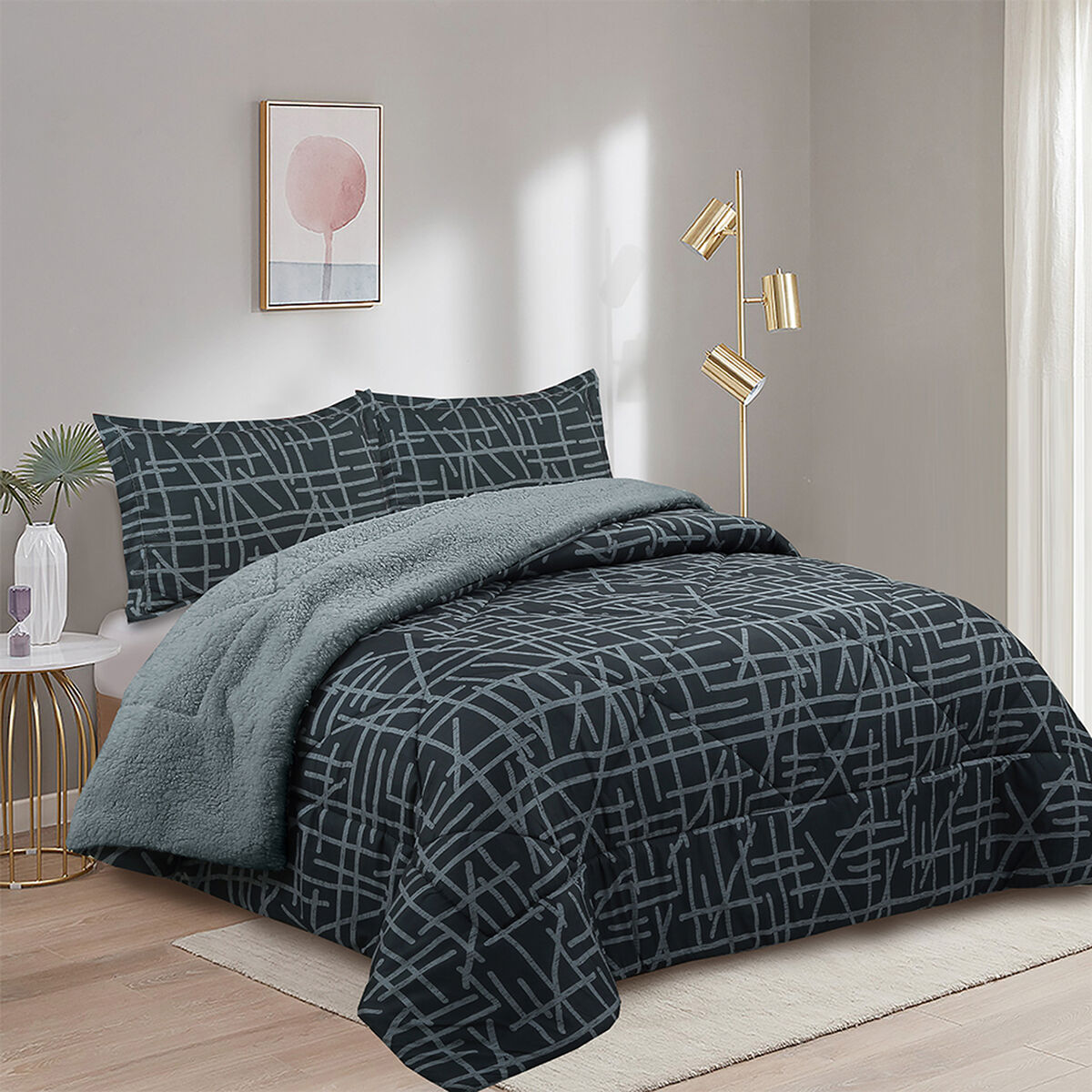 Plumón Doral King Senses Gris