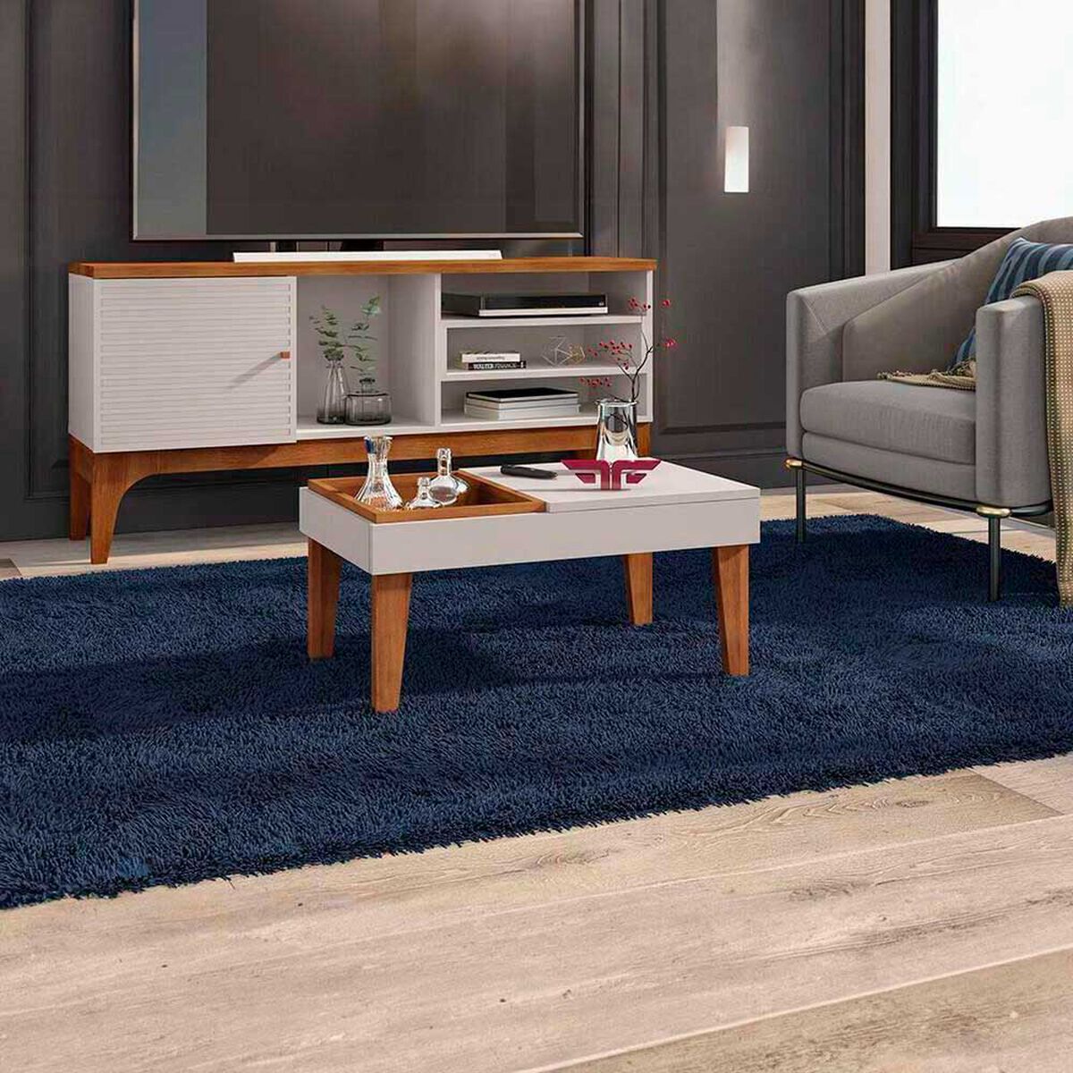 Mesa de Centro Exit Veneza Beige Matte