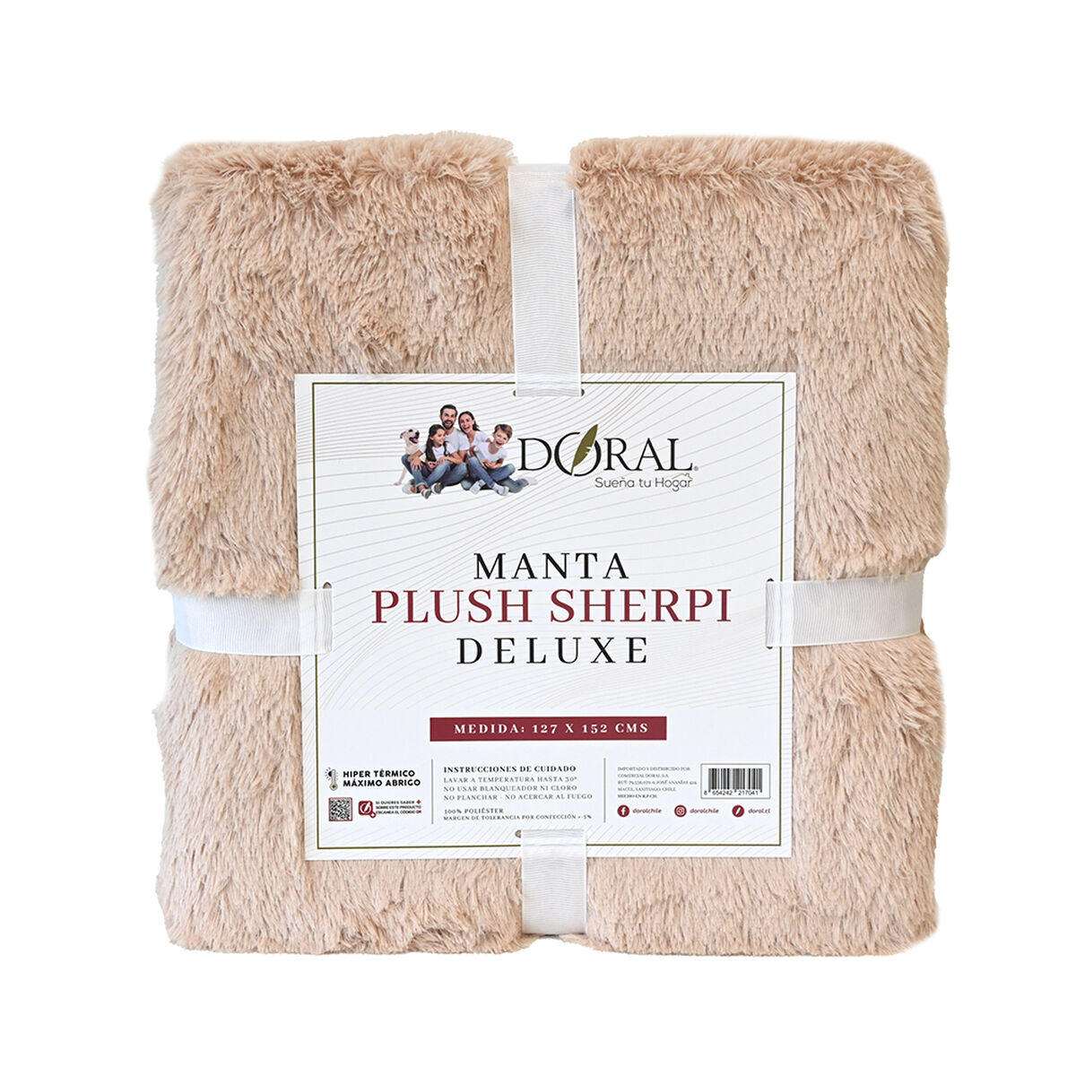 Manta Plush Sherpi Deluxe&nbsp;127X152 Maiz