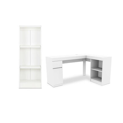 Escritorio + Librero Palermo CIC Blanco