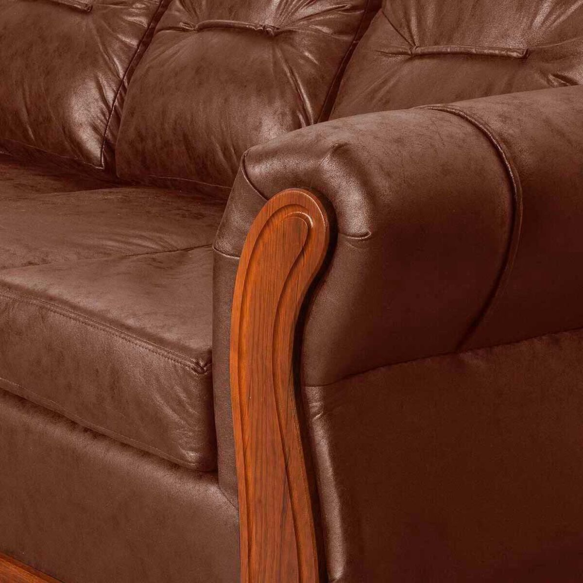 Juego de Living Black Factory Toronto 5 Cuerpos Terracota