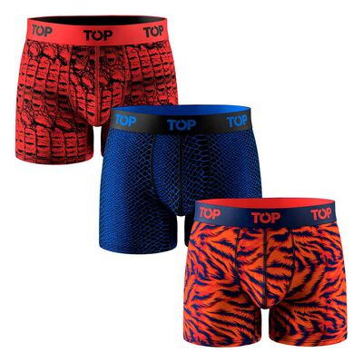 Pack 3 Bóxer Medio Colección Skins Algodón Hombre Top Color-5