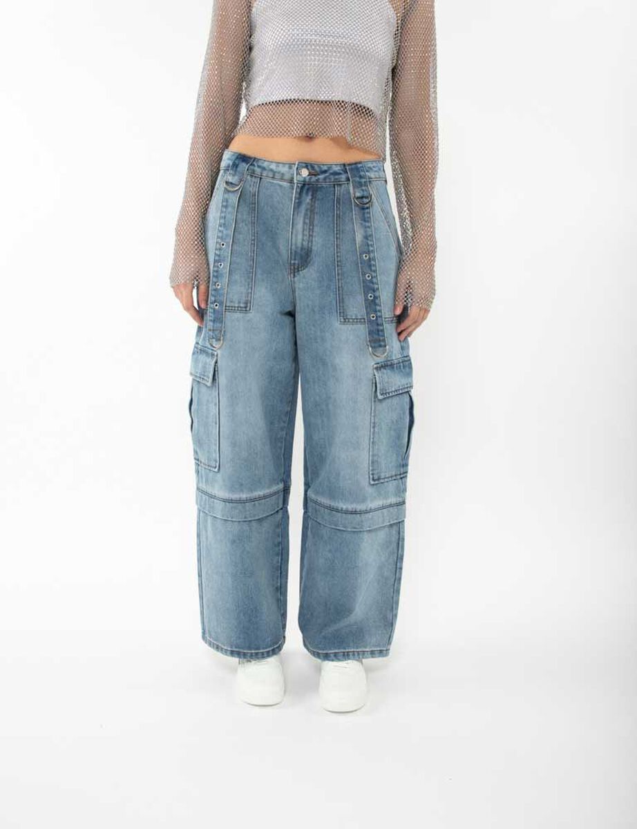 Jeans Cargo Mujer Icono