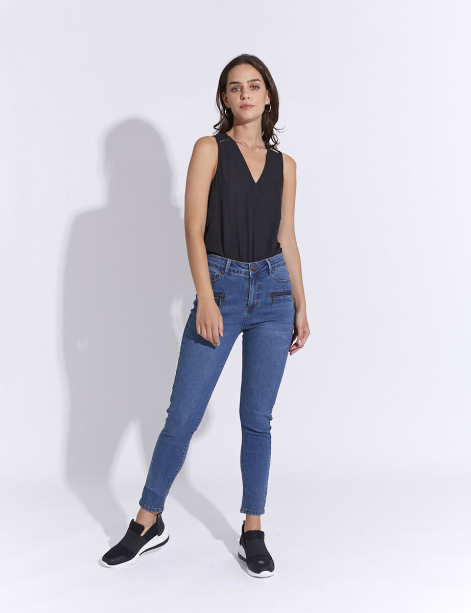 Jeans Pitillo Mujer Zibel