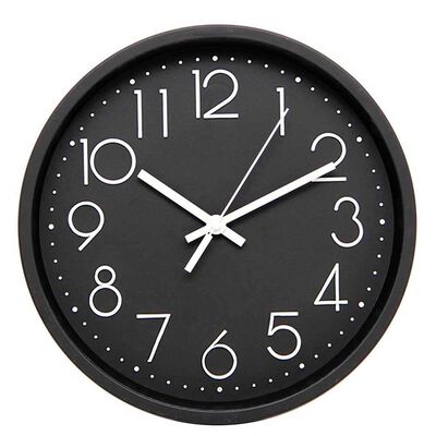 Imagen 1 del producto Reloj de Pared Plástico Vgo Circular 30 cm Negro