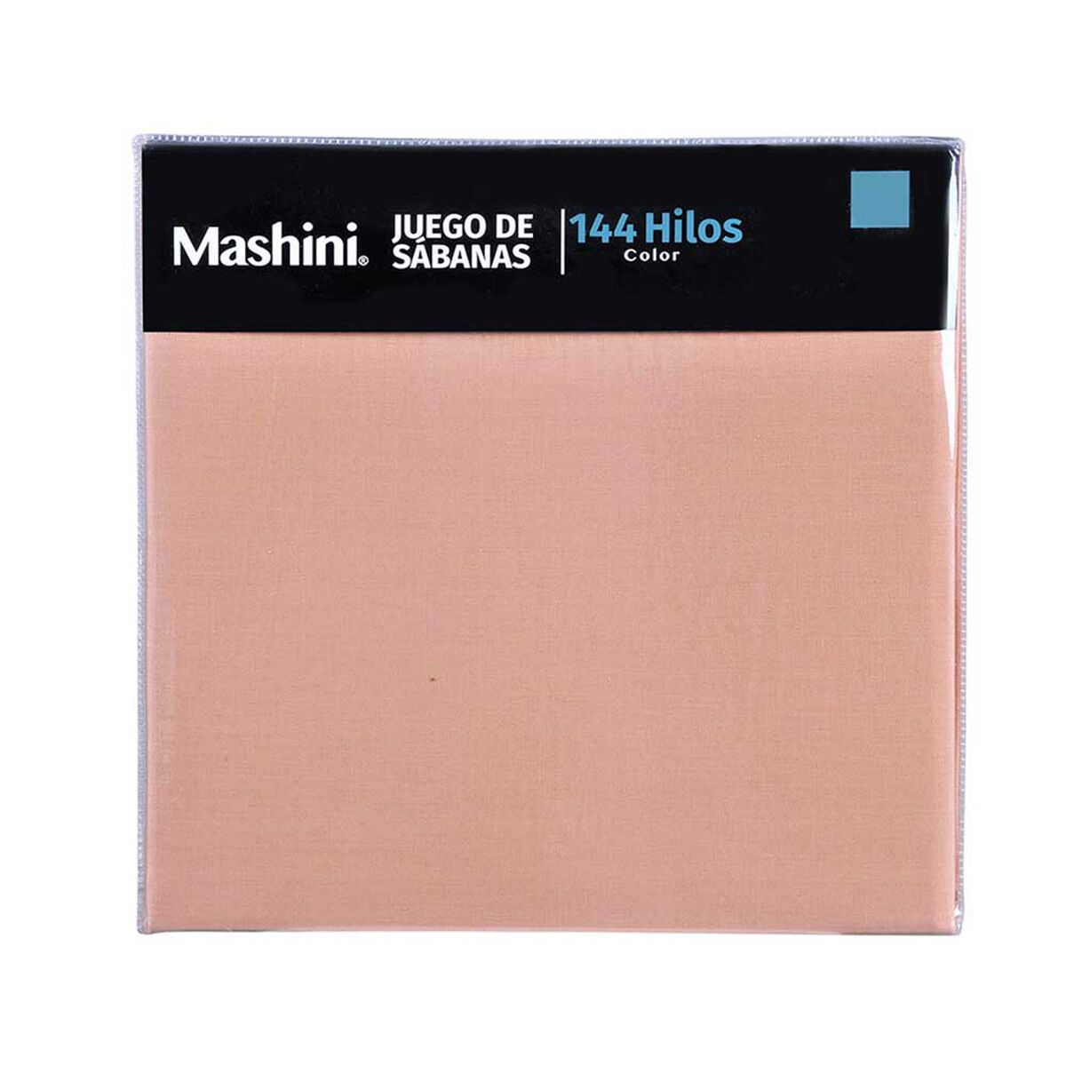Juego de Sábanas Mashini 144 Hilos 1,5 Plazas Liso Café