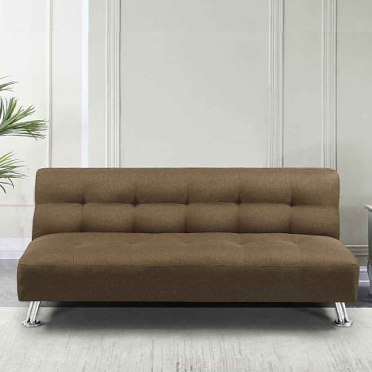 Fut&oacute;n Idetex Tela Mandy Caf&eacute; 3 Cuerpos